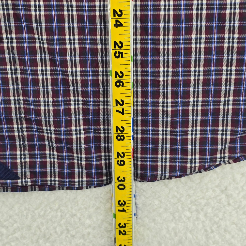 UNTUCKit Men's‎ XXX Large Plaid Button Down Shirt Long Sleeve Nylon Spandex - Picture 5 of 11